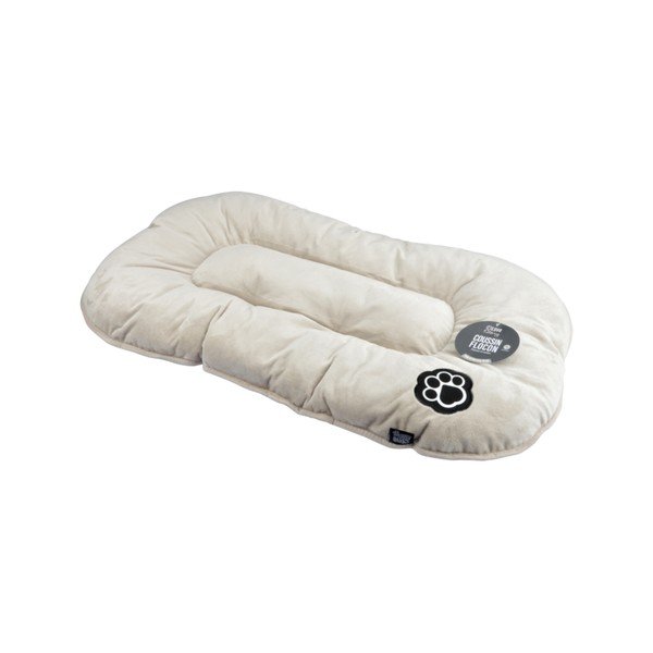 Pat pentru animale de companie bej pentru câini din piele întoarsă 61x38 cm Flakes – Love Story-image-2