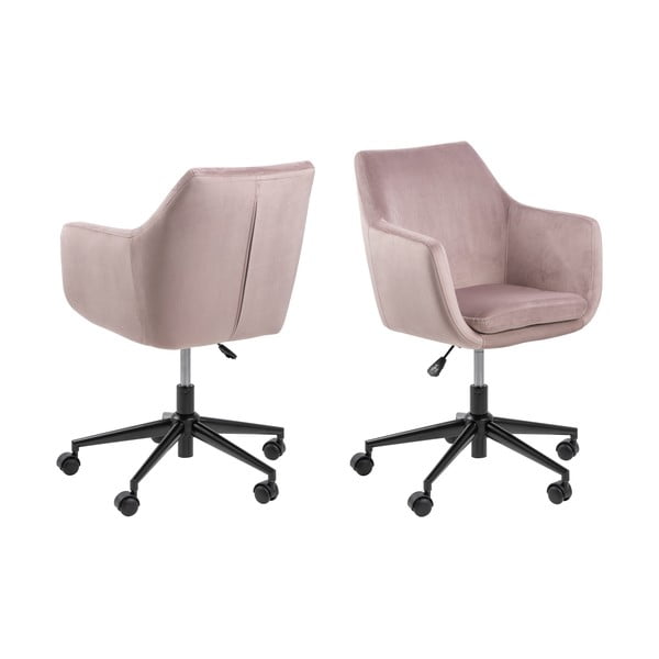 Scaun de birou Actona Nora, roz-image-4