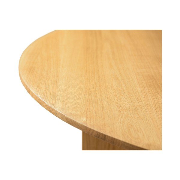 Masă de dining rotundă din lemn de stejar ø 120 cm Charlotte – Micadoni -image-3