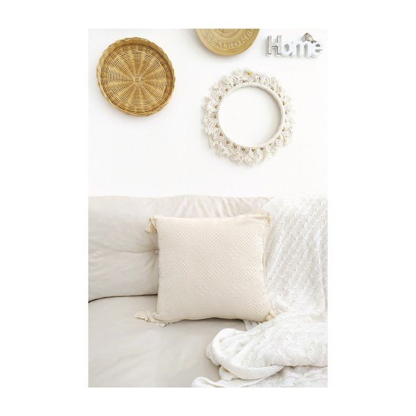 Față de pernă din bumbac organic 43x43 cm Natural – Mila Home