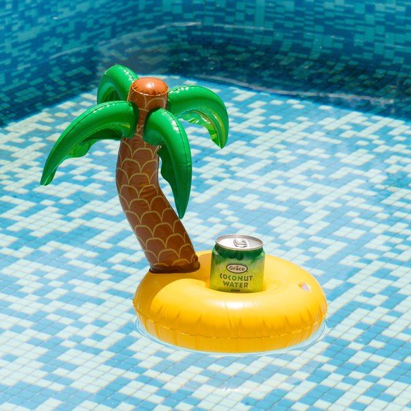Suport gonflabil pentru doze băuturi InnovaGoods Palm Tree-image-1