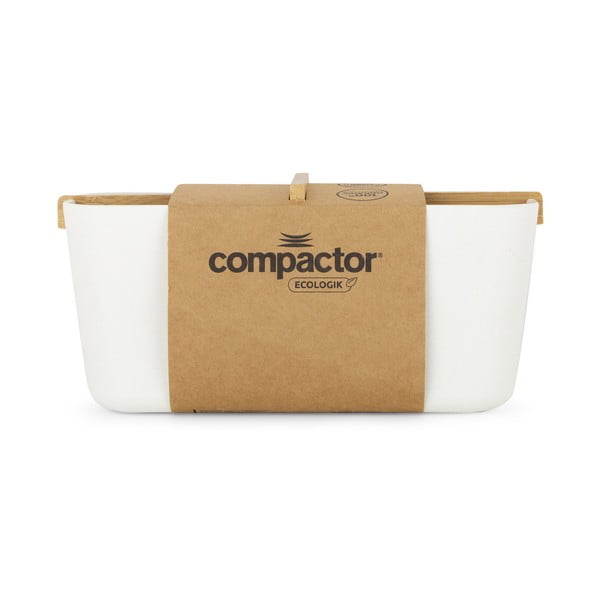 Organizator pentru baie Compactor Ecologic, 21 x 8 cm, alb-image-3