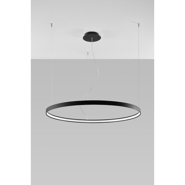 Lustră neagră LED din aluminiu ø 110 cm RIO – Thoro-image-3