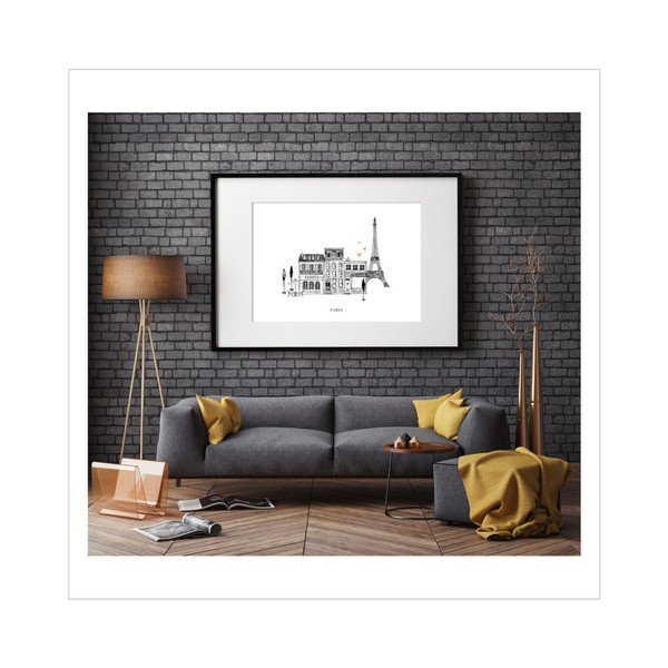 Poster Leo La Douce Paris Mon Amour, 21 x 29,7 cm-image-1