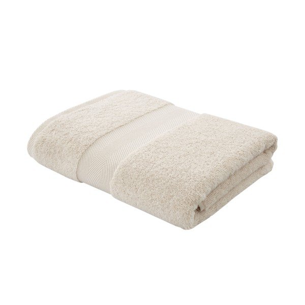 Prosop din bumbac crem cu amestec de mătase 70x127 cm - Bianca