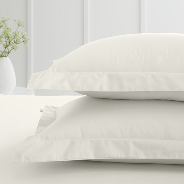 Fețe de pernă 2 buc. din bumbac percal 50x75 cm Cotton Percale – Bianca-image-1