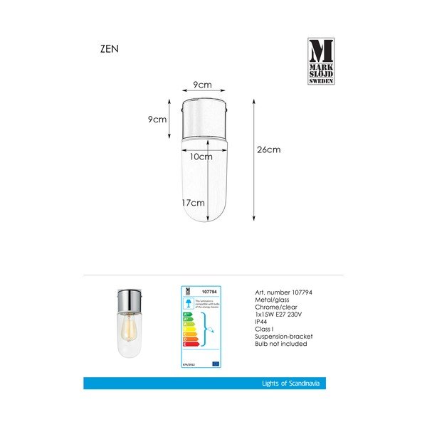 Plafonieră Markslöjd Zen Ceiling Chrome Clear-image-2