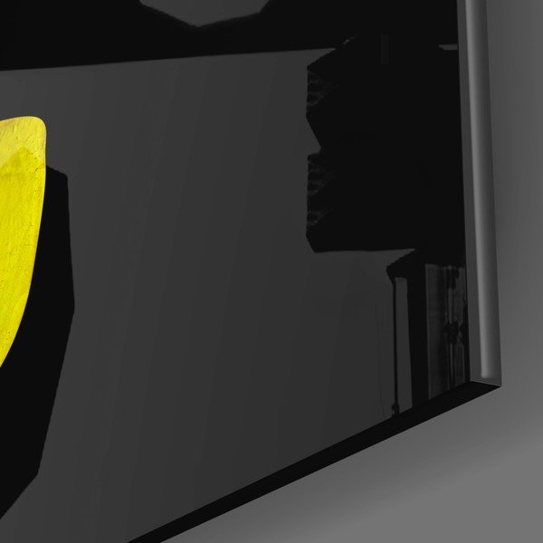 Tablou din sticlă Insigne Fragmented Yellow-image-3