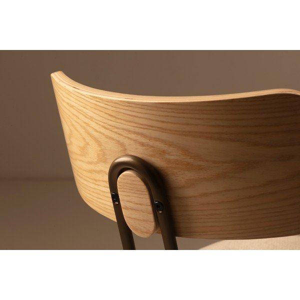 Scaun de dining bej/în culoare naturală tapițat Olimpia – MOME-image-3