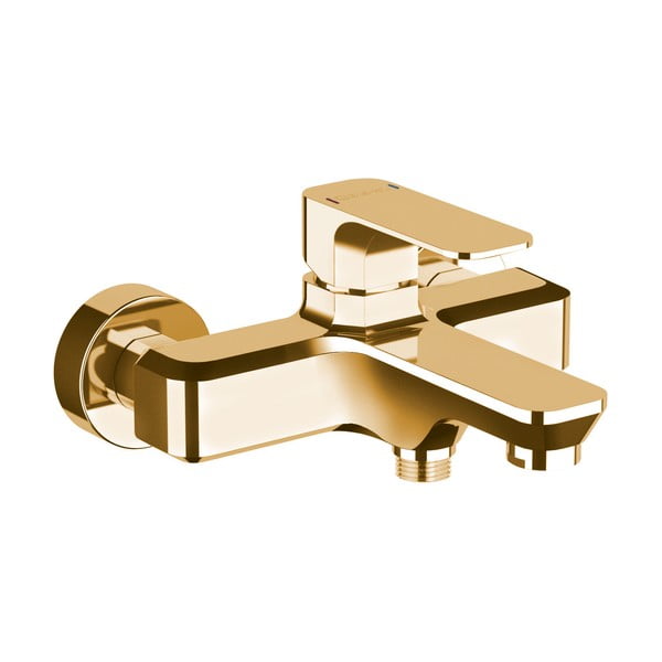 Baterie aurie pentru cadă cu montare pe perete (2 ieșiri) Spy – Sapho