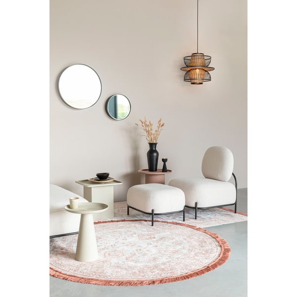 Taburet crem Hocker Polly – White Label-image-1