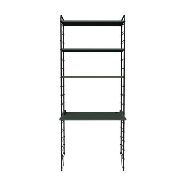 Sistem modular de rafturi verde închis/negru 82x204 cm Dakota – Tenzo-image-1