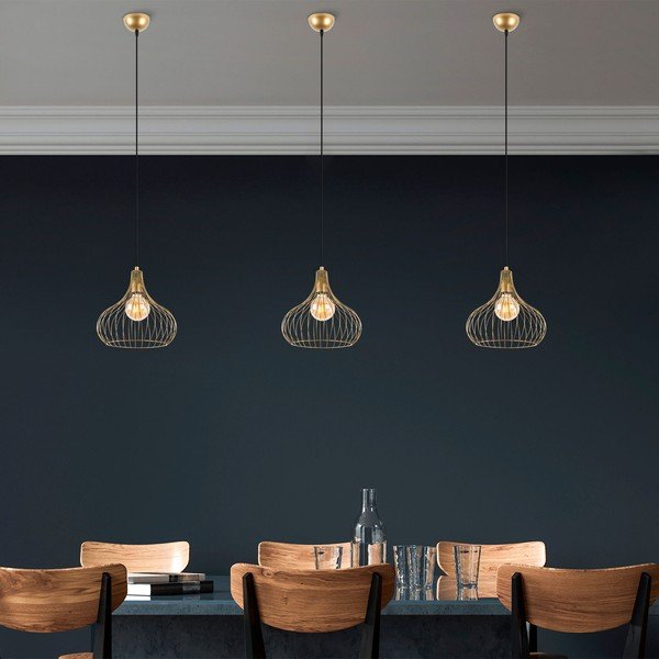 Lustră cu abajur din metal ø 22 cm Teldemia – Opviq lights-image-3