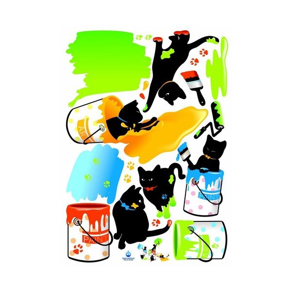 Autocolant Ambiance Cats and Paints-image-2