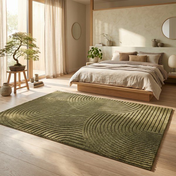 Covor verde închis 160x230 cm Whirl – ESTE-image-4