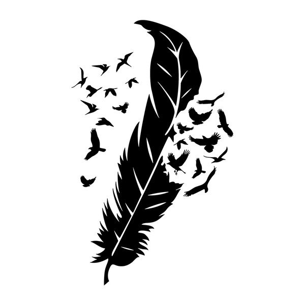 Autocolant Ambiance Feather Birds-image-2