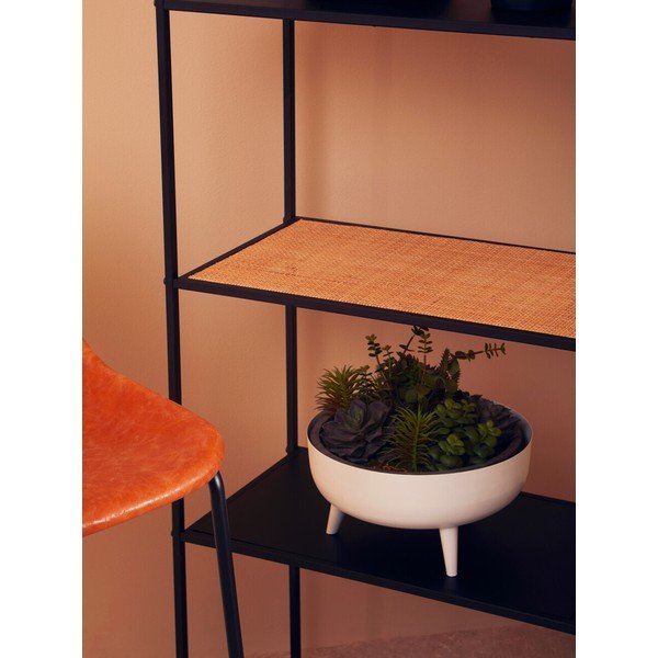 Etajeră neagră/în culoare naturală din metal 61x179x34 cm Depok – Premier Housewares-image-3