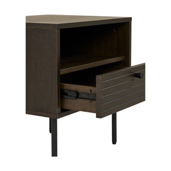 Măsuță auxiliară cu aspect de lemn de stejar Kyoto – House Nordic-image-4