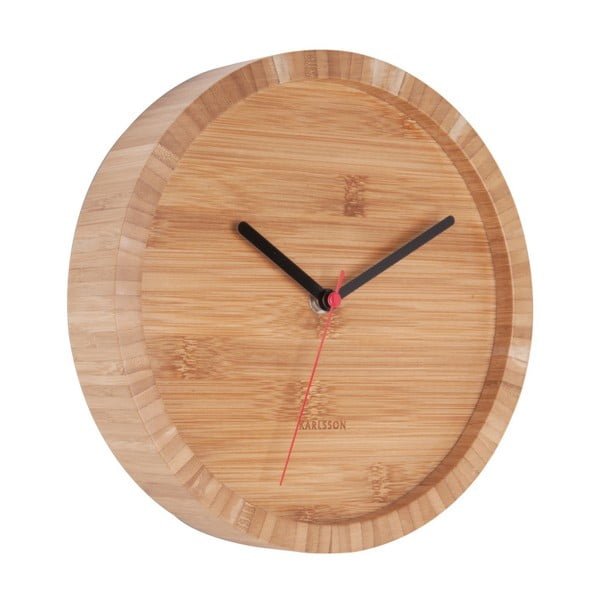 Ceas de perete din bambus Karlsson Tom, ⌀ 26 cm-image-1