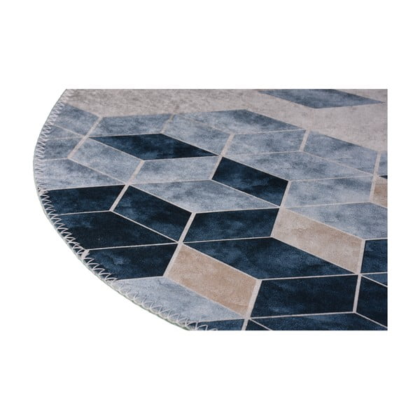 Covor alb/albastru lavabil 60x100 cm – Vitaus-image-2