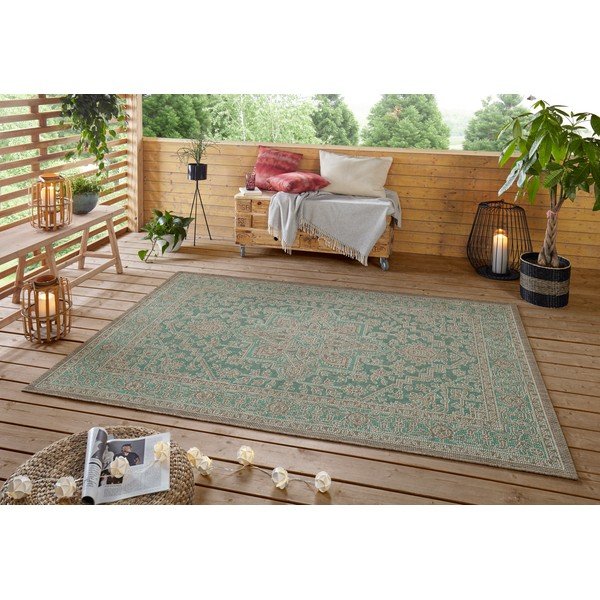 Covor de exterior NORTHRUGS Anjara, 160 x 230 cm, bej - verde-image-1