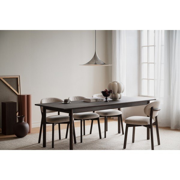 Masă de dining extensibilă din lemn de stejar 90x205 cm Derrymore – Rowico-image-4