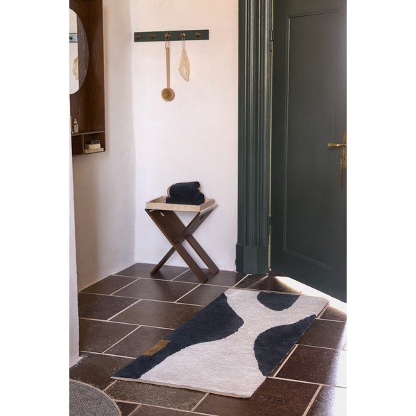 Covor gri închis/bej lavabil din bumbac 70x150 cm Figura – Mette Ditmer Denmark-image-1