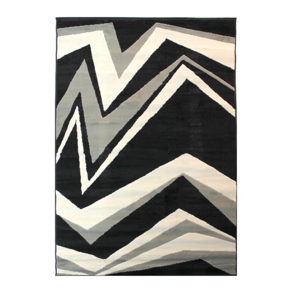 Covor Flair Rugs Element Shard, 60 x 110 cm, negru - gri
