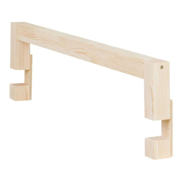 Panou lateral din lemn de molid natural pentru patul Benlemi Safety, lungime 90 cm