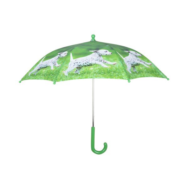 Umbrelă cu model cu câini Esschert Design Animals, verde