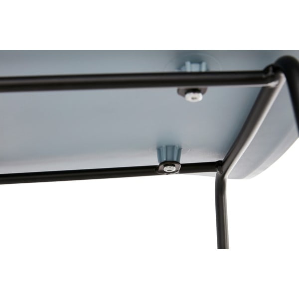 Scaun de bar cu picioare negre Kokoon Slade, înălțime 76 cm, albastru-image-1