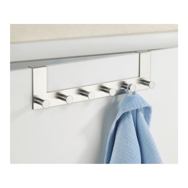 Cuier de ușă argintiu din metal 39 cm Celano – Wenko-image-1