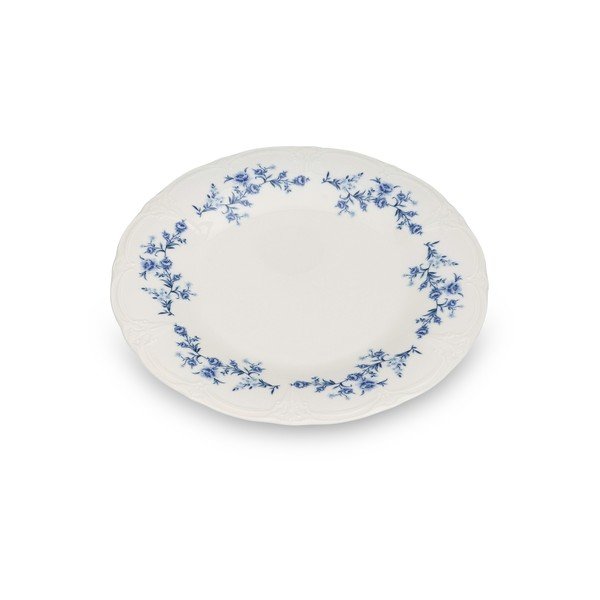 Farfurie albă/albastră din porțelan ø 27,5 cm Retro – BonBistro-image-3
