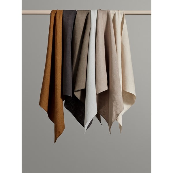 Napron / șervet din in pentru masă Blomus, 45 x 140 cm, galben nisipiu-image-3