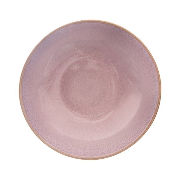 Farfurie roz adâncă din ceramică ø 20,5 cm Glaze – Orion
