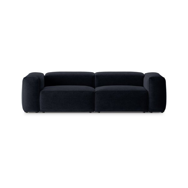 Canapea albastru-închis 264 cm Bergamo – Cosmopolitan Design