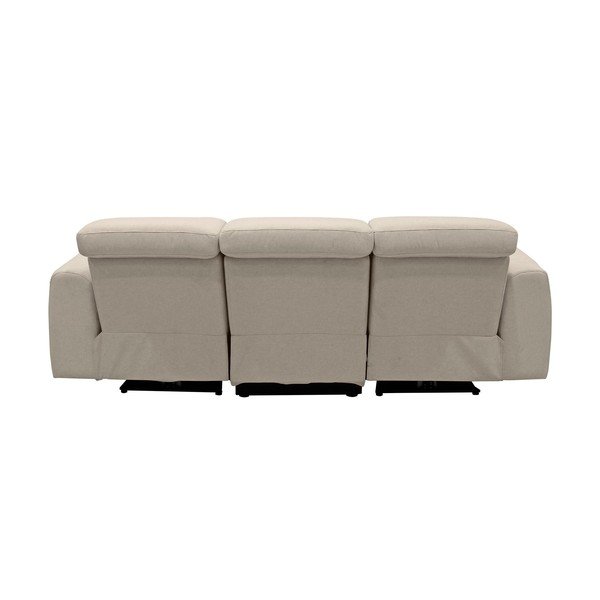 Canapea albă cu tapițerie din imitație de piele 216 cm Capena – Støraa-image-3