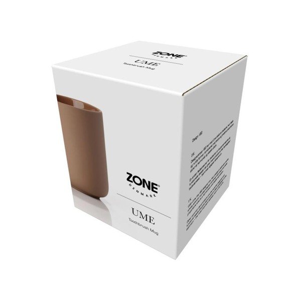 Pahar din ceramică pentru periuțele de dinți Zone Ume Amber, maro-image-3