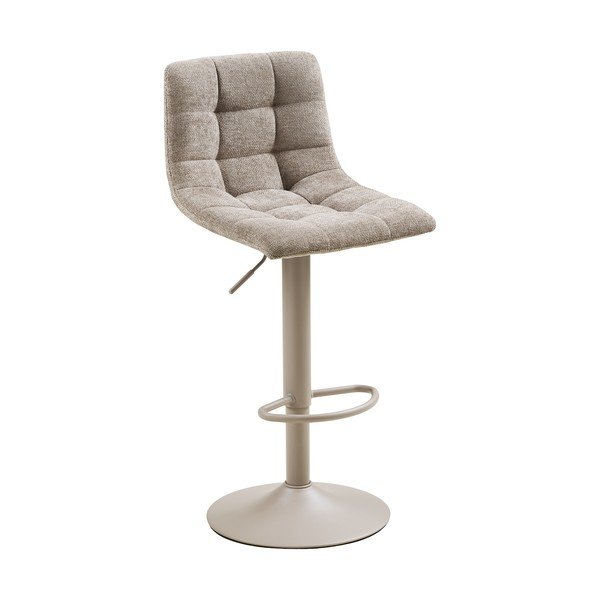 Scaune de bar gri-deschis cu înălțime ajustabilă/rotative 2 buc. tapițate (înălțime șezut 63 cm) Middelfart – House Nordic