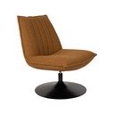 Fotoliu galben ocru cu tapițerie din stofă bouclé Jax – White Label