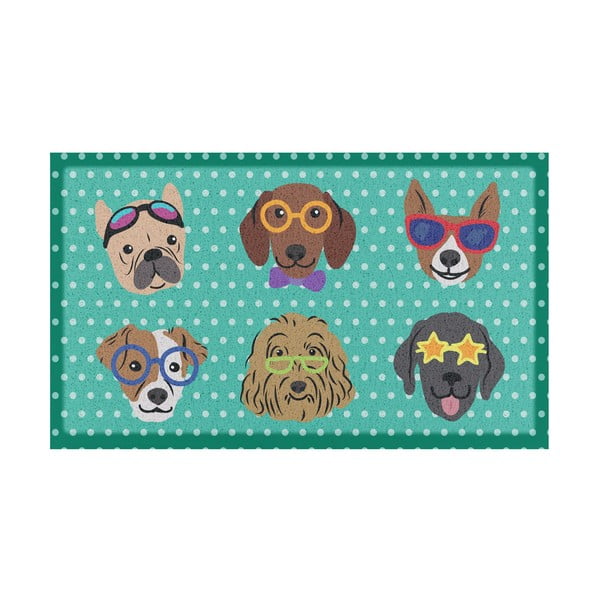 Covoraș de intrare 40x70 cm Dogs on Polka Dots – Artsy Doormats