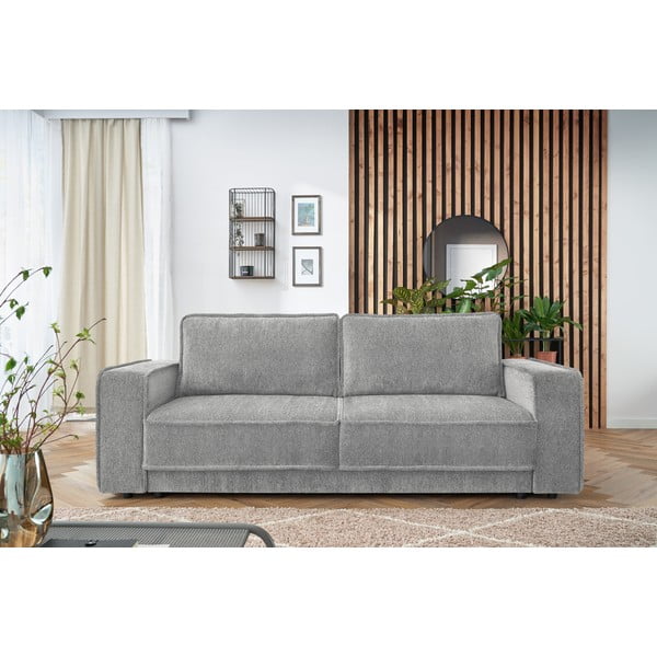 Canapea extensibilă gri deschis Emile - Bobochic Paris-image-4