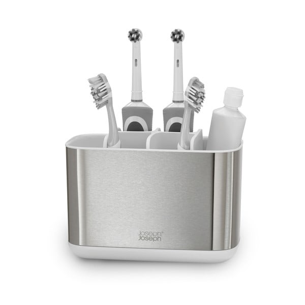 Suport din oțel inoxidabil pentru periuță de dinți Joseph Joseph EasyStore-image-4