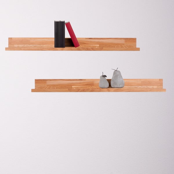 Raft în culoare naturală pentru fotografii din lemn de stejar 80 cm Kalle – Interia Home & Living-image-1