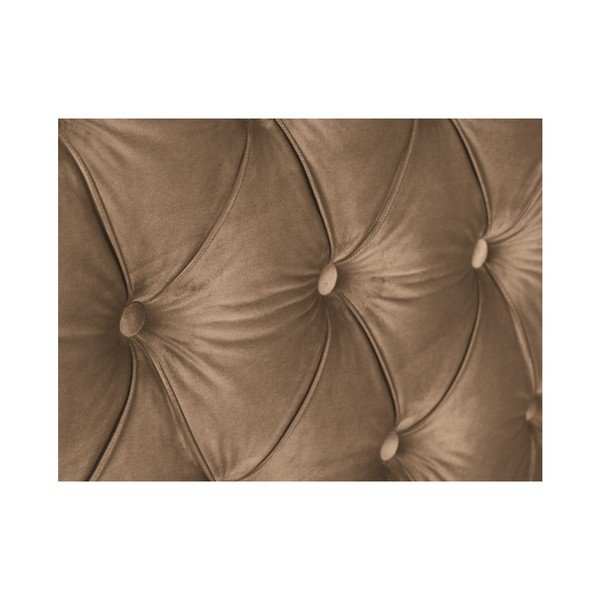 Tăblie pentru pat Mazzini Sofas Daisy, 160 x 120 cm, bej închis-image-4