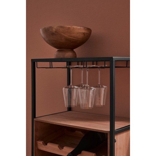 Dulap vinotecă în culoare naturală număr de sticle 12, 51x91x30 cm Isaac – Yes Everyday-image-1