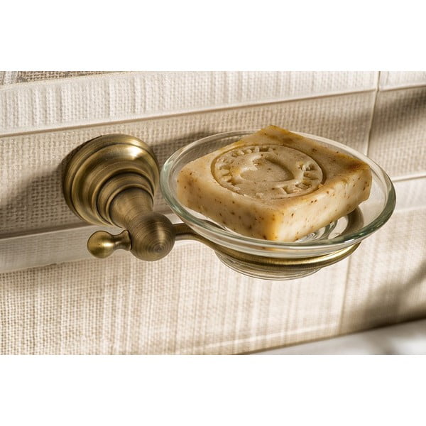 Savonieră din alamă pe perete Sapho Diamond-image-1