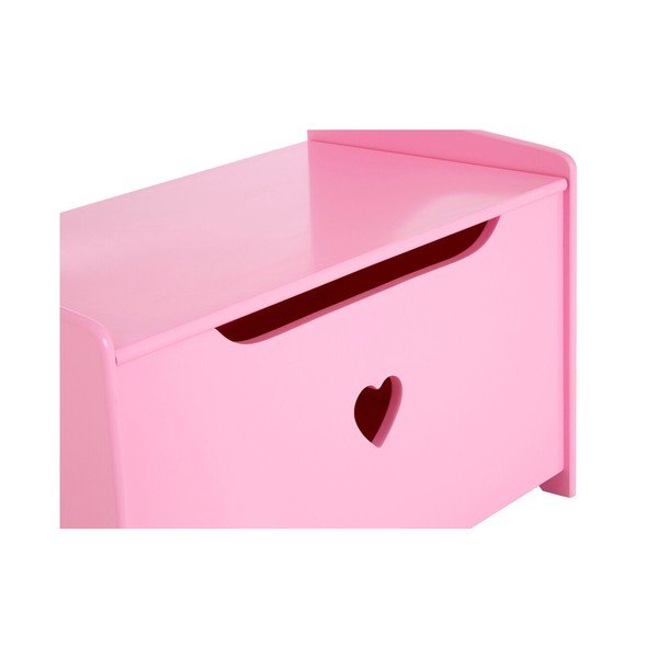 Dulap pentru copii roz cu bancă 60x62x34 cm Pink Heart – Premier Housewares-image-4