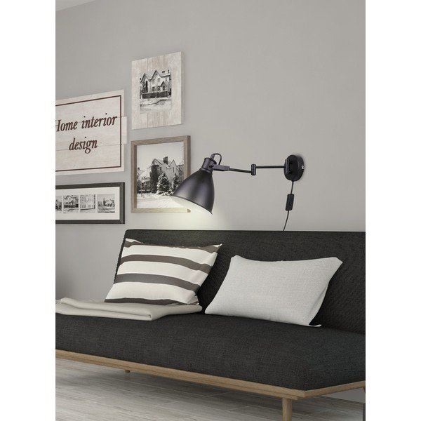 Aplică de perete neagră din metal Espera – Candellux Lighting-image-4