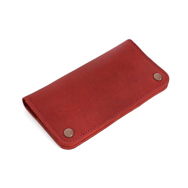 Portofel din piele Woox Triviala Purpurea, roșu-image-1